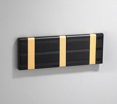 Porte Manteau Mural Rétractable Doré & Noir