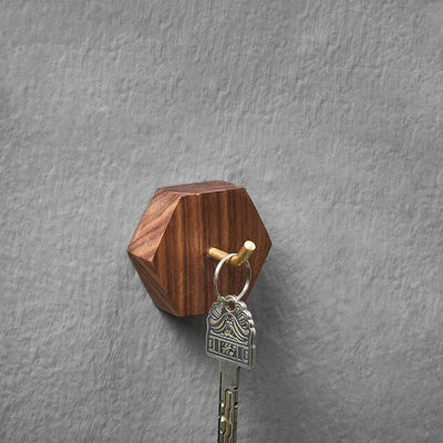 Crochet Mural Bois Hexagone