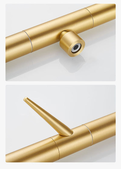 Patère Verticale <br> Doré & Bois