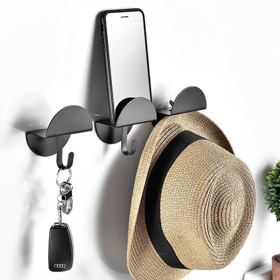 Patère Crochet Mural Moderne Noir