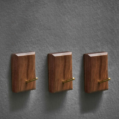 Crochet Mural Rectangulaire Bois 