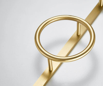 Porte Manteau Mural <br> Cercle Doré Moderne