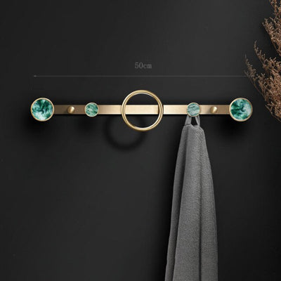 Patère Murale Cercle Doré & Vert