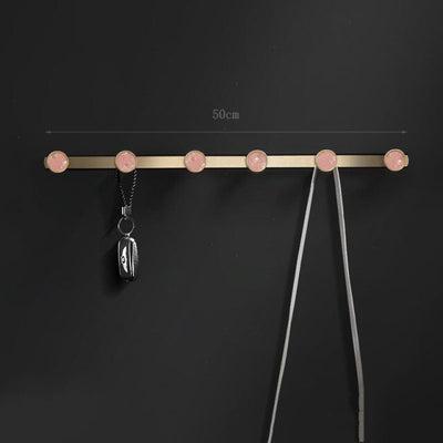 Porte Manteau Mural Doré Anneau Rose