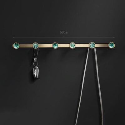 Porte Manteau Mural Doré Vert