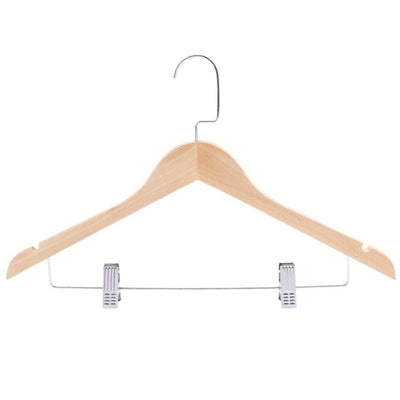 Cintre à Pince Bois Naturel